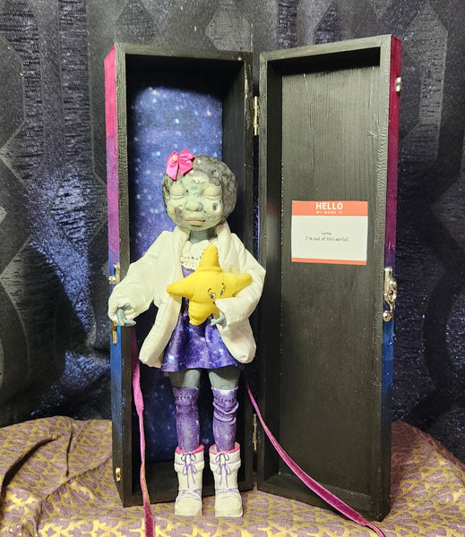 Luna 1:6 scale doll with handmade ceramic head
