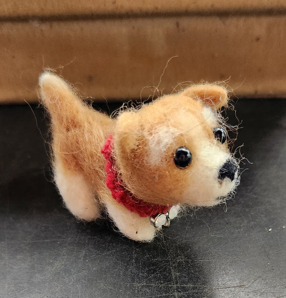 Blythe pet dog (#7) needle felted corgi