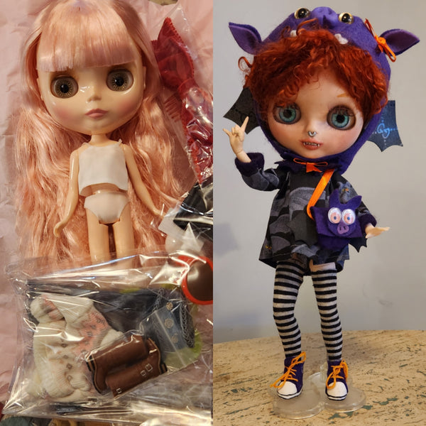"Calico" custom blythe doll (juniemoon base)