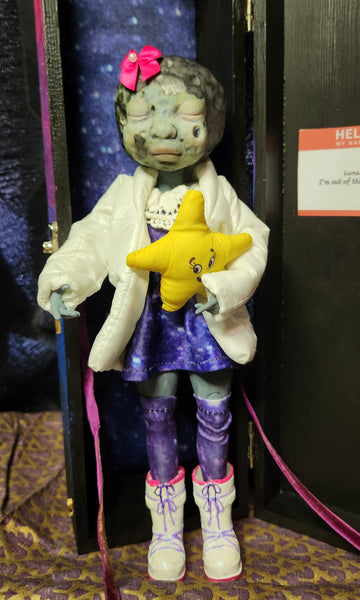 Luna 1:6 scale doll with handmade ceramic head