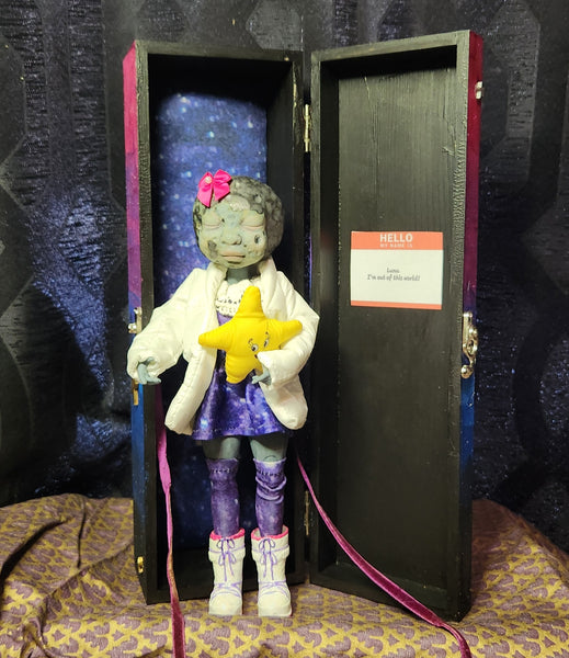 Luna 1:6 scale doll with handmade ceramic head