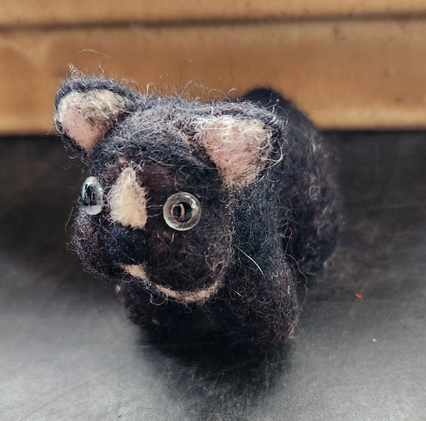 Blythe pet dog (#6) needle felted bulldog