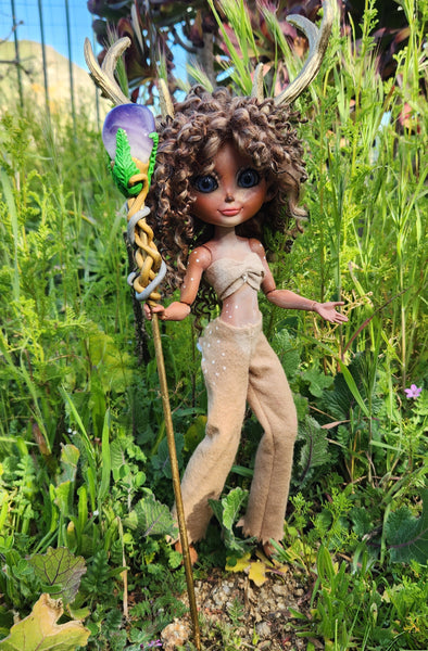 Tawny fawn faun custom fashion doll