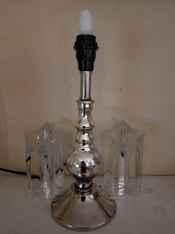 Restored and rewired small vintage mercury glass lamp