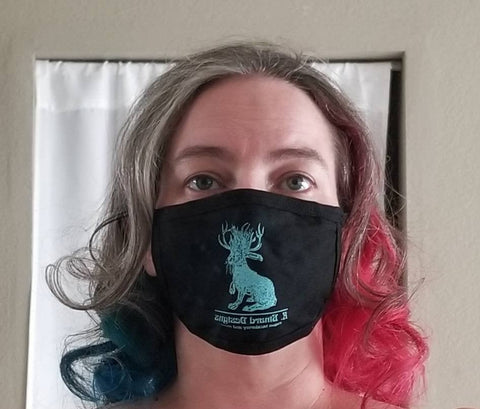 Logo mask, fully lined and washable